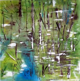 Birken im Moor  60 x 60        2012.JPG