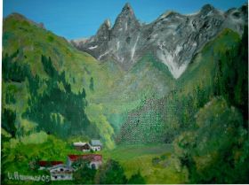 Berge in Öl